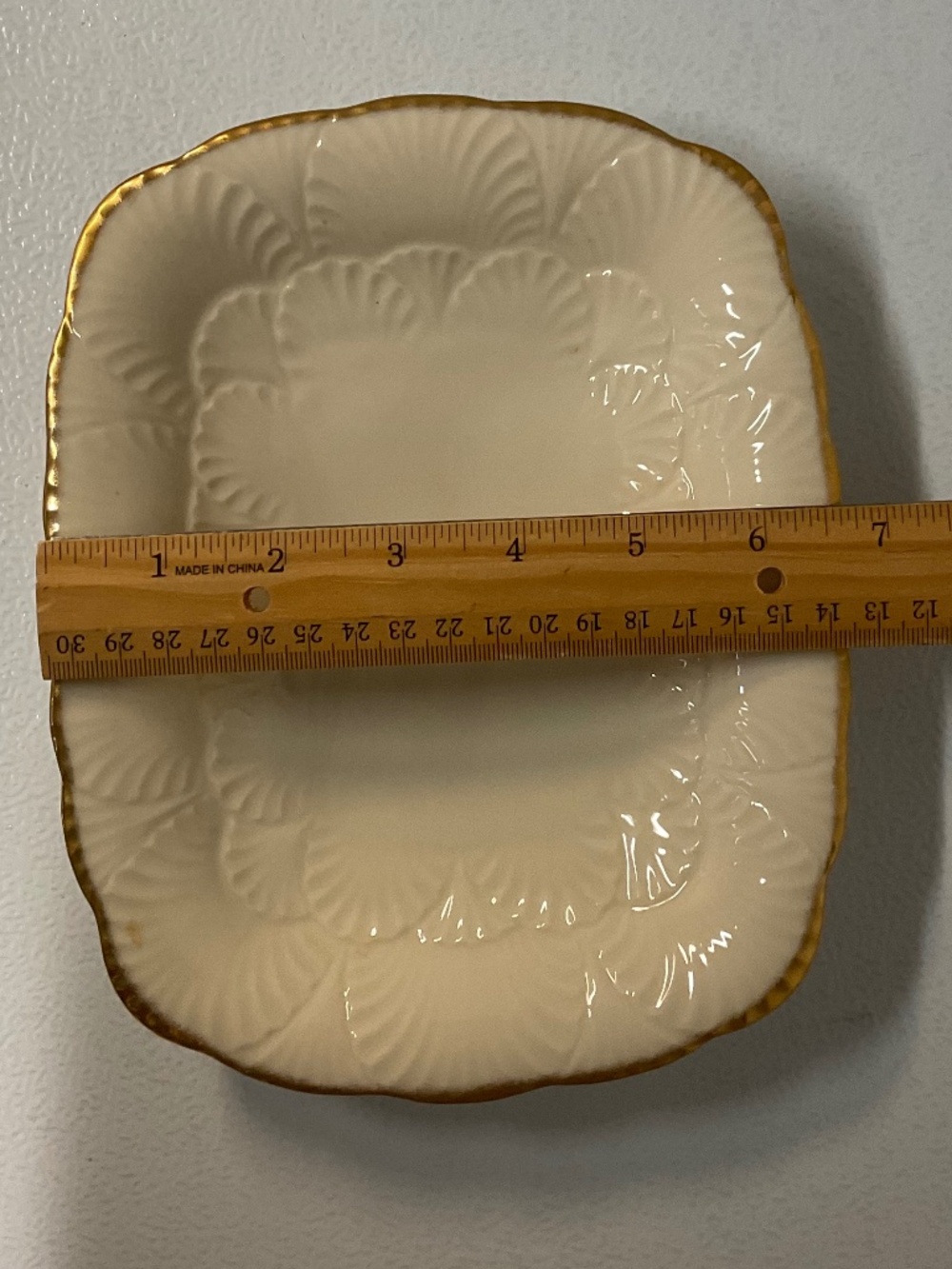 Lenox Serving Dish 24K Gold Trim Rectangle RARE - Picture 6 of 7